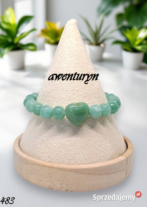 Bransoletka z awenturynu AWENTURYN serce kulka