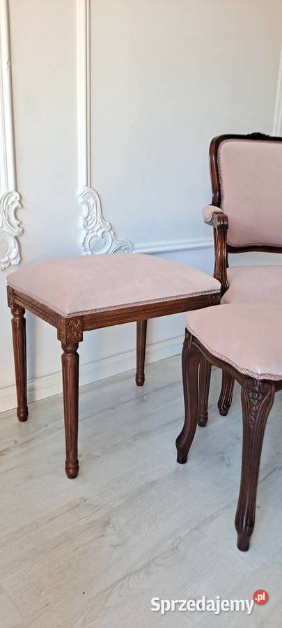 Stylowy fotel kwiaty Ludwik Ludwikowski 89cm Fotele Szczecin