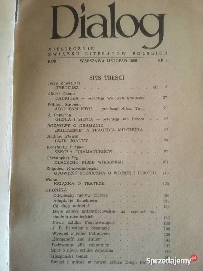 Dialog Miesięcznik z 1950r Zielonka
