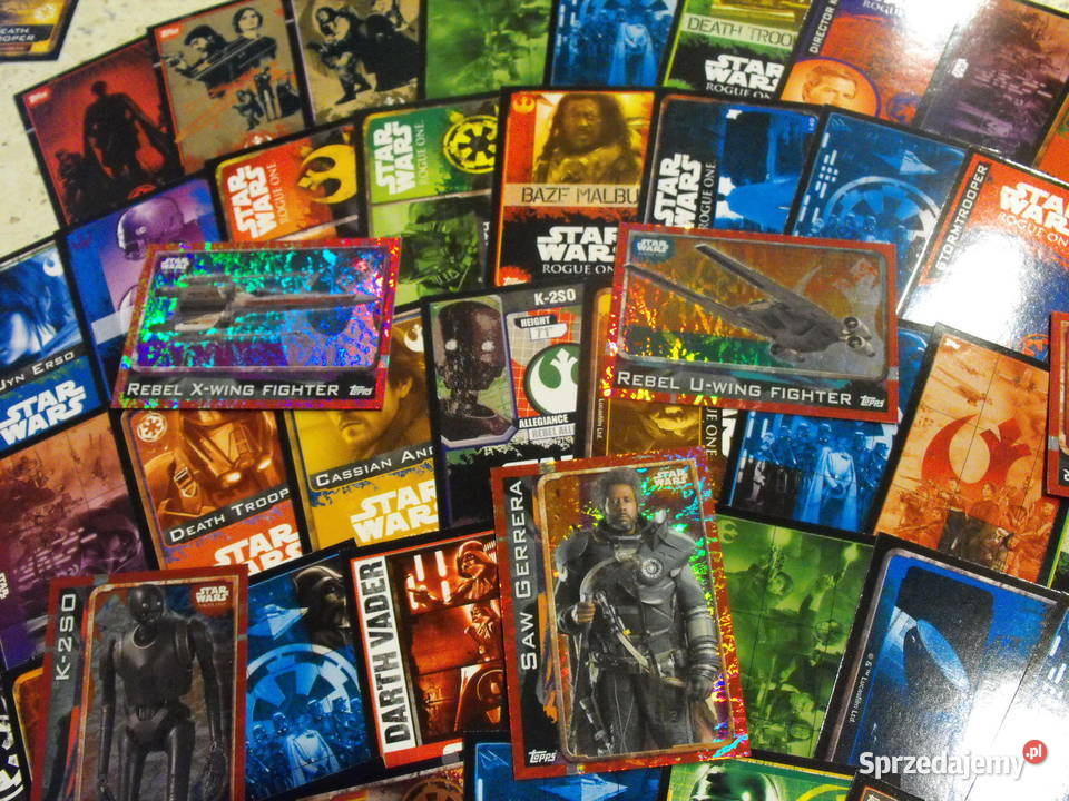 Karty STAR WARS zestaw kart Mykanów sprzedam