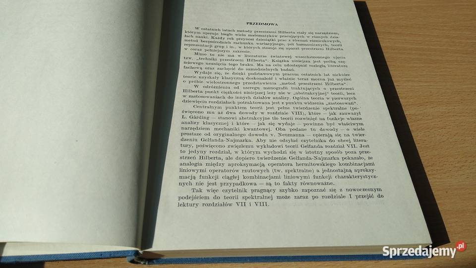 Metody przestrzeni Hilberta Krzysztof Maurin Rok wydania 1959 Kultura i Rozrywka Gdańsk