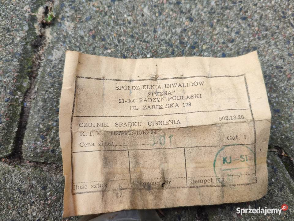 Czujnik wzrostu spadku ciśnienia star jelcz Piaseczno