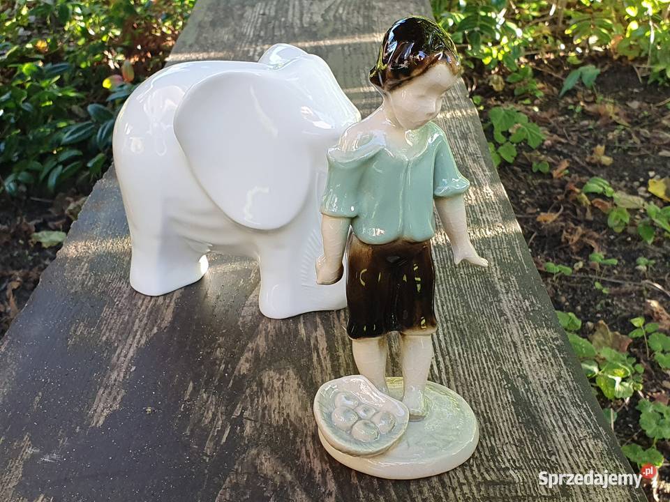 Stara porcelanowa figurka z Rumunii śląskie Myszków