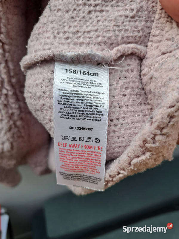 Ciepła bluza teddy z kapturem Destination Odzież sportowa Trąbki Wielkie