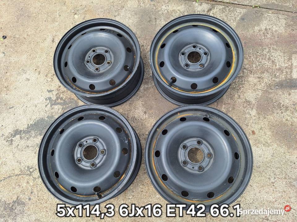 Felgi stalowe 5x1143 6Jx16 ET42 Nissan Kicks kujawsko-pomorskie
