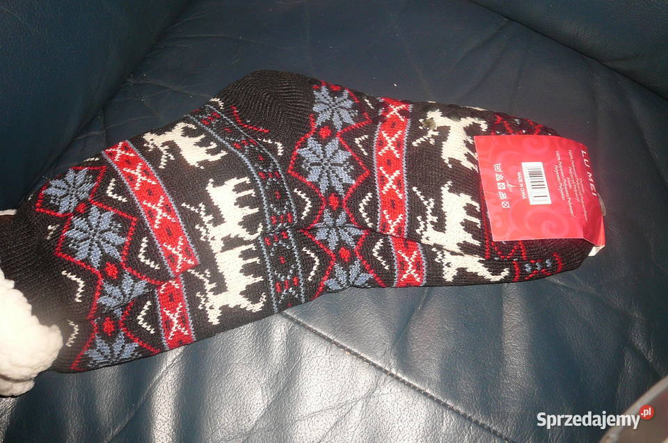 Skarpety ciepłe wewnątrz miś 3641