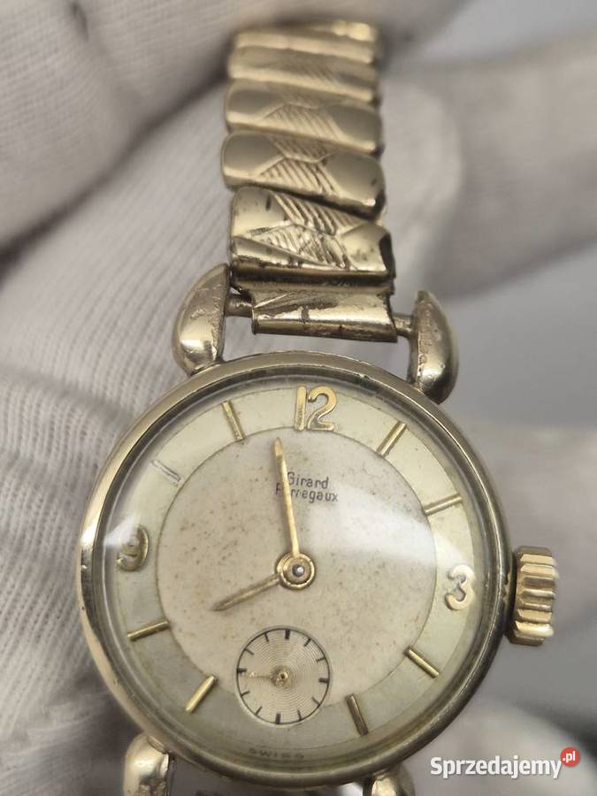 Damski zegarek vintage Girard Perregaux Au 20 śląskie Chorzów sprzedam