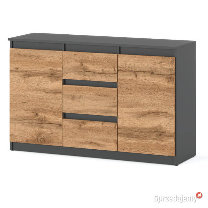 Komoda Nowoczesna Loft 120 Szafka Agnes 3 75cm warmińsko-mazurskie