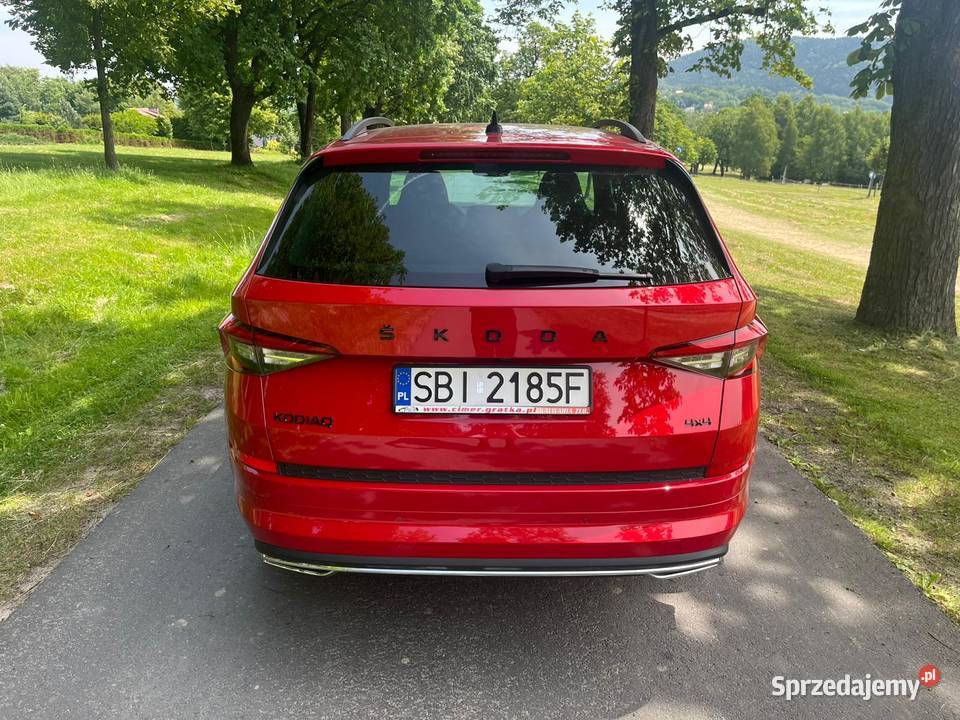 Skoda Kodiaq 20 TDI 4x4 Sportline DSG elektrycznie ustawiane fotele małopolskie Kalwaria Zebrzydowska sprzedam