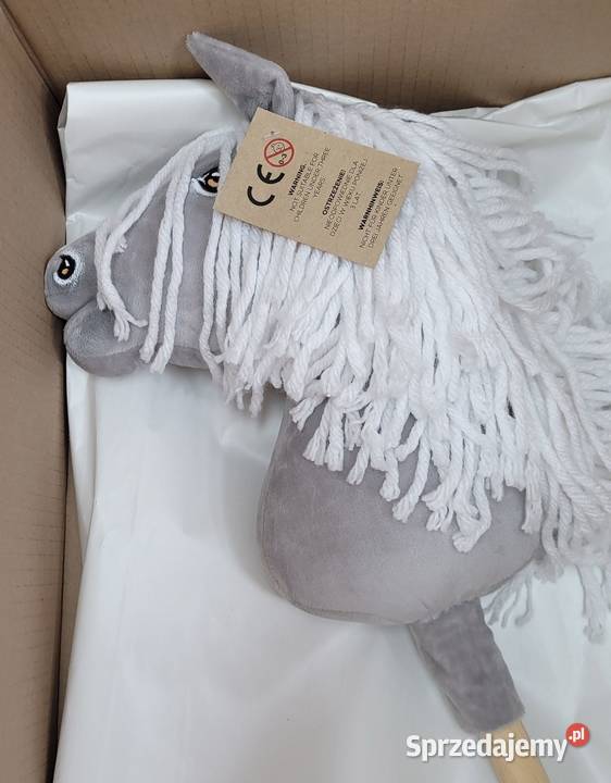 Hobby Horse Mały koń na kiju Premium siwy III A4 sprzedam