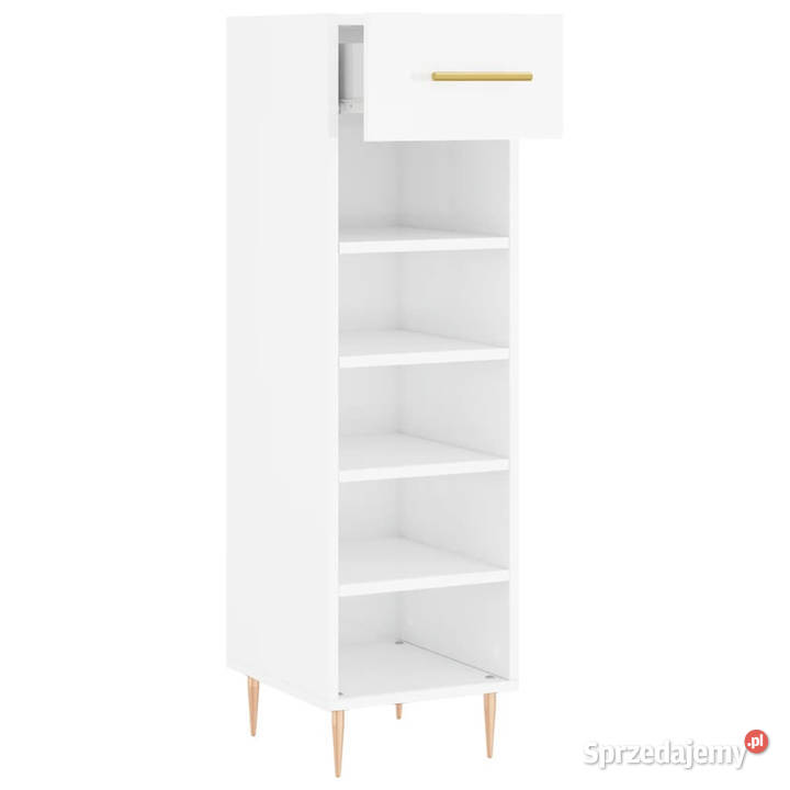 Szafka na buty wysoki połysk biała 30x35x105 mazowieckie