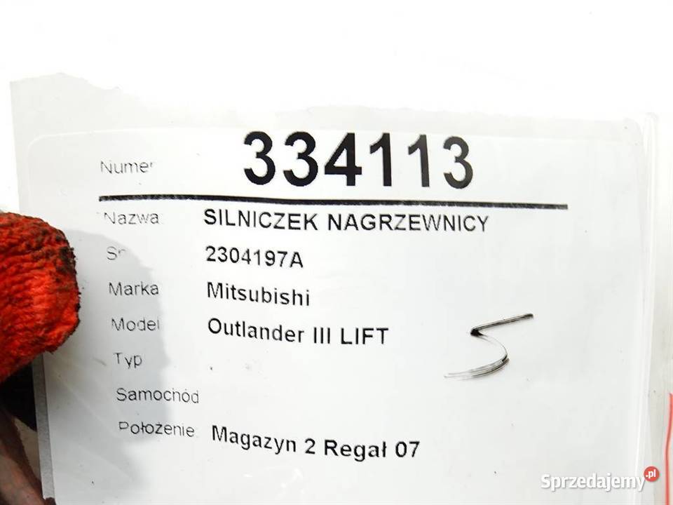 SILNICZEK NAGRZEWNICY MITSUBISHI 2304197A