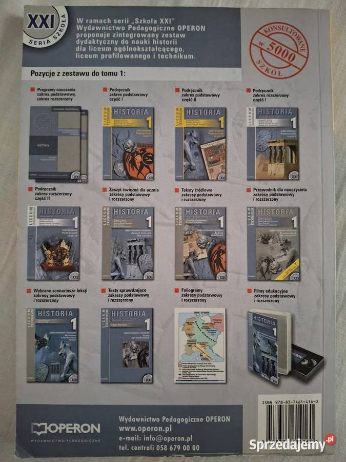 Zestaw podręczników do historii szkoła ponadgimnazjalna Jasło