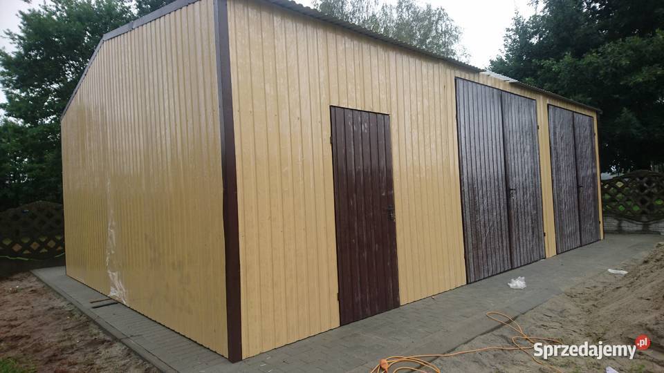 Garaż Blaszany Drewnopodobny 11x6m WIATA HALA