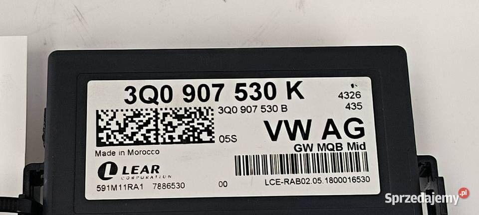 MODUŁ VOLKSWAGEN CRAFTER II 7C 3Q0907530K Pozostałe kujawsko-pomorskie sprzedam