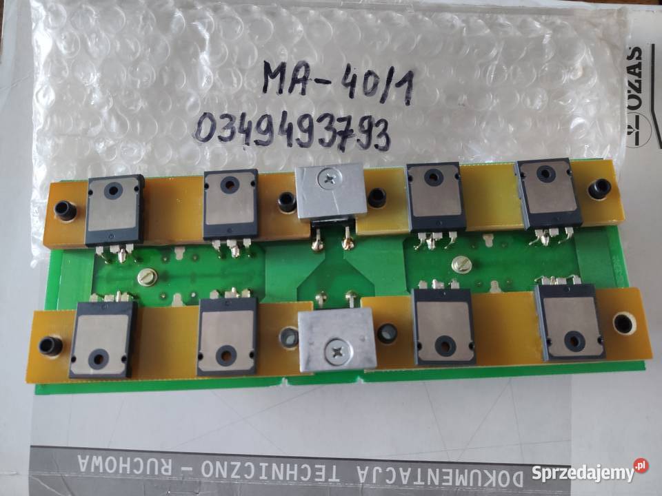 Płytka wykonawcza blok mocy MA401 do OZAS Faltig