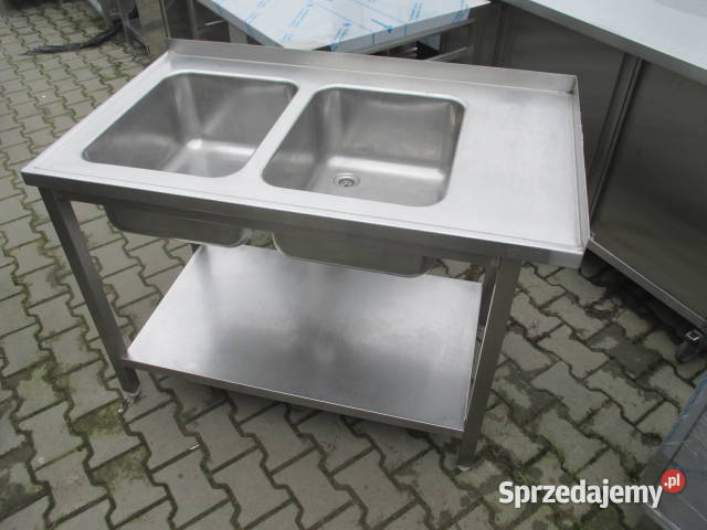 ZLEW GASTRONOMICZNY 2 KOMOROWY Z PÓŁKĄ 1207085 Ostrów Wielkopolski