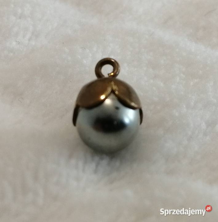 Wisiorek zawieszka srebrna kula 7x11mm Kreatywne Czeladź
