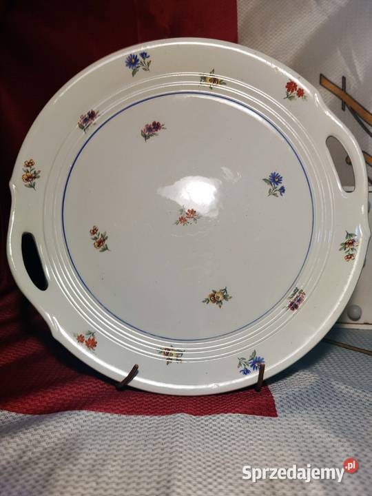 Talerze porcelanowe deserowetaca DDR Vintage Wrocław