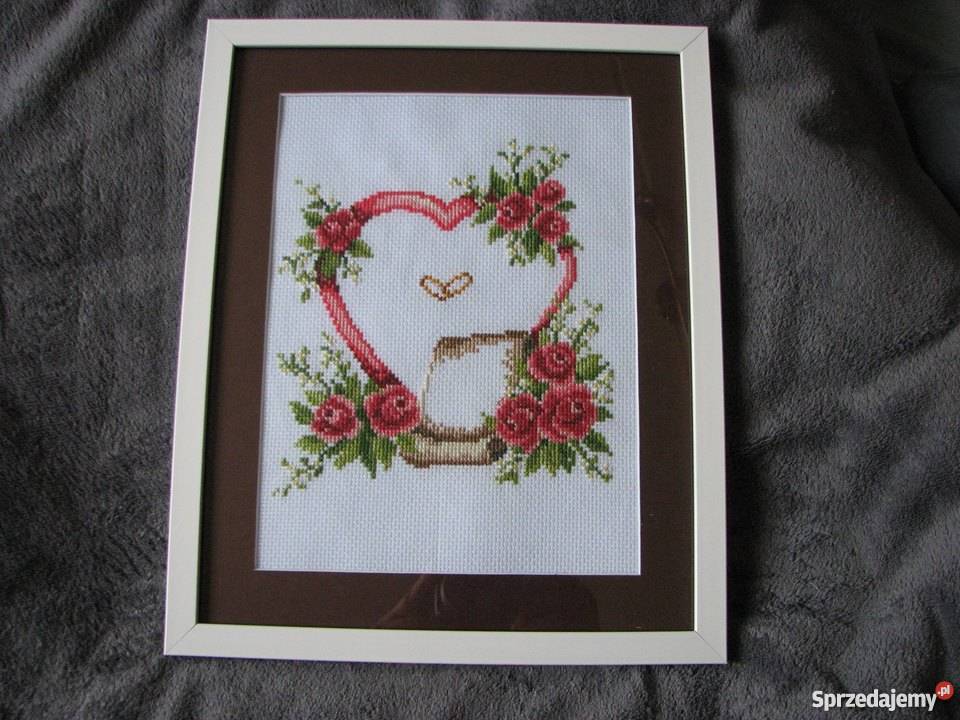 ślub pamiątka prezent haft Czerwionka-Leszczyny