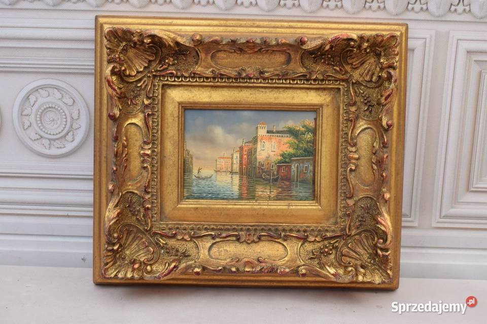 Gondola Wenecja Italy Włochy Pejzaż Włoski Obraz Kraków sprzedam