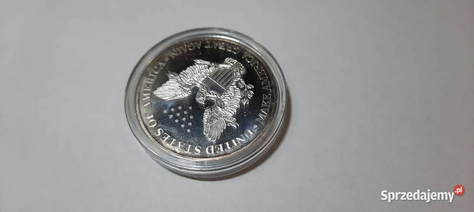 medal moneta upamiętniająca Trumpa Warszawa