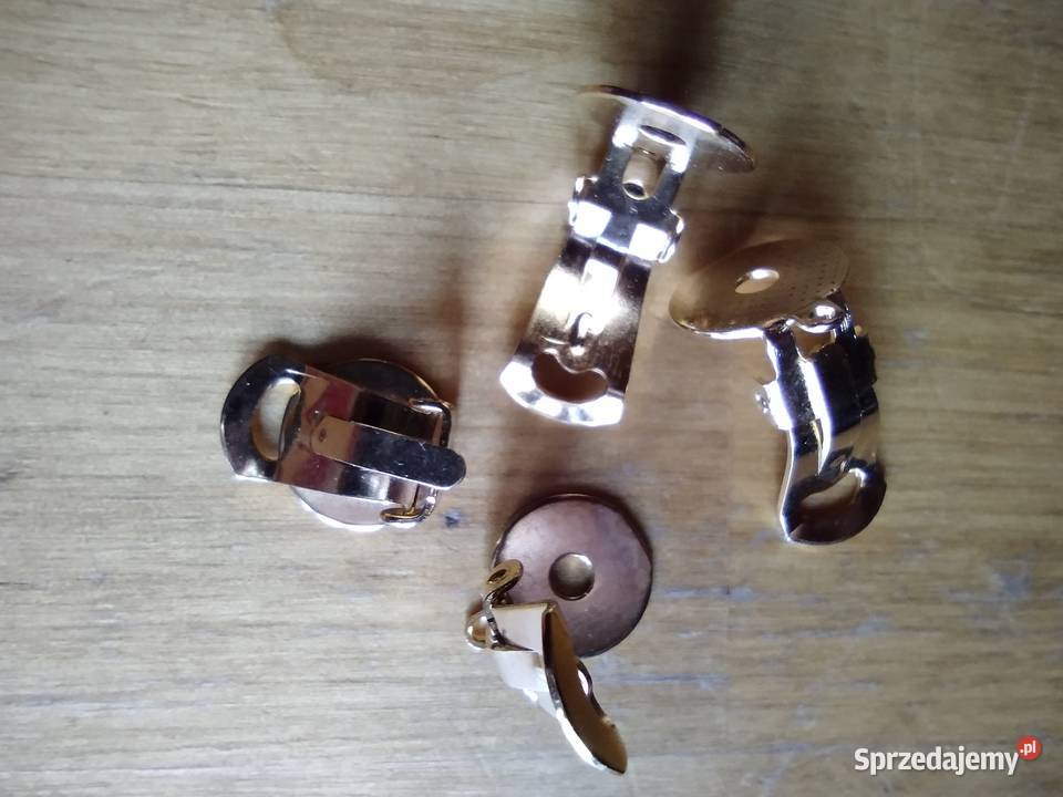 Klipsy proste z bazą 12mm x 21mm zapięcie dolnośląskie Wrocław