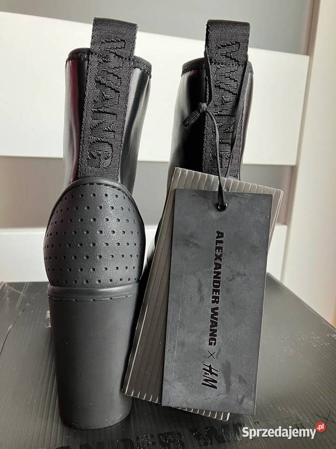 Nowe botki Alexander Wang HM kozaki 39 skóra Nisko