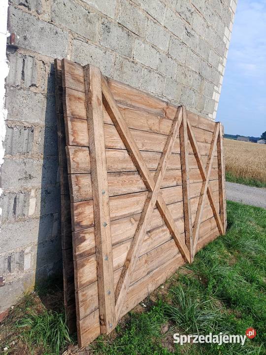 Wrota drewniane 4x4m Leśnica