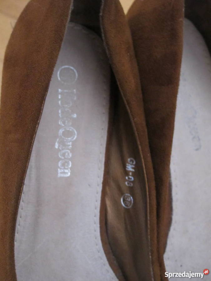 Buty Mode Queen 36 skórzane na koturnie Rozmiar 36 Olkusz