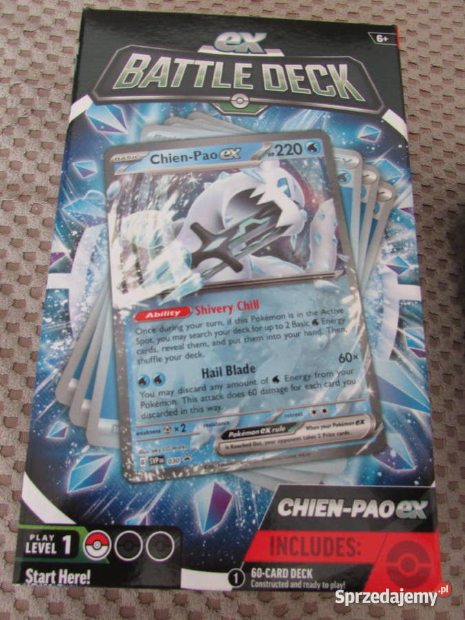 pokemon battle deck EX chien pao ex karty do gry małopolskie Kraków