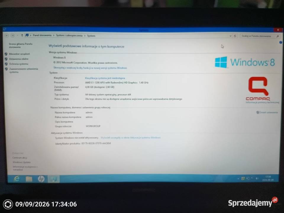 Laptop Compaq CQ58 Zabrzeg