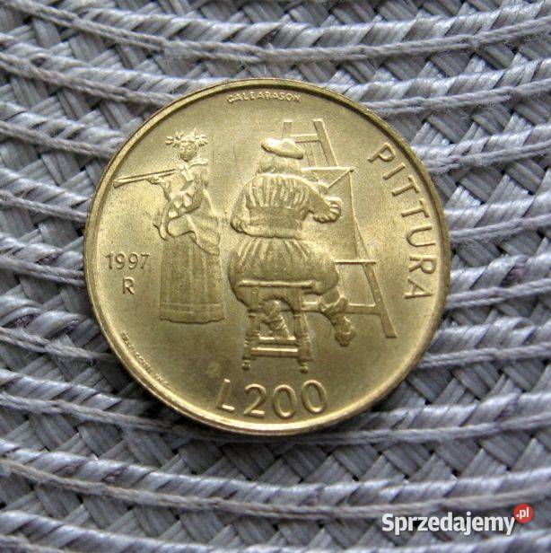 San Marino 200 Lirów 1997r Ładna Kalisz