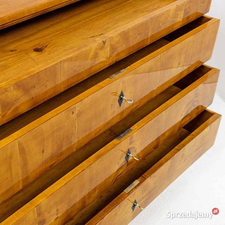 Duża komoda biedermeier brzozowa antyk stara wielkopolskie Swarzędz