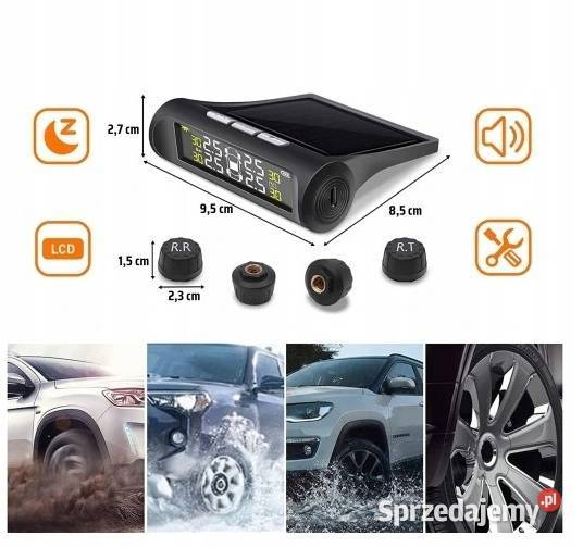 ZEWNĘTRZNY SYSTEM TPMS LCD CZUJNIKI CIŚNIENIA Myszyniec sprzedam