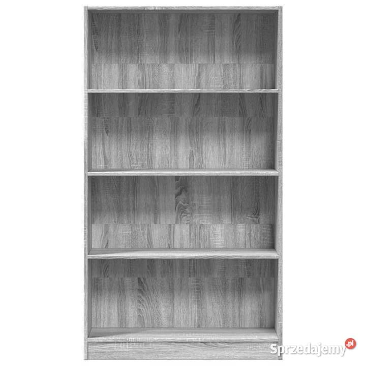 Regał szary dąb sonoma 80x24x143 materiał Warszawa