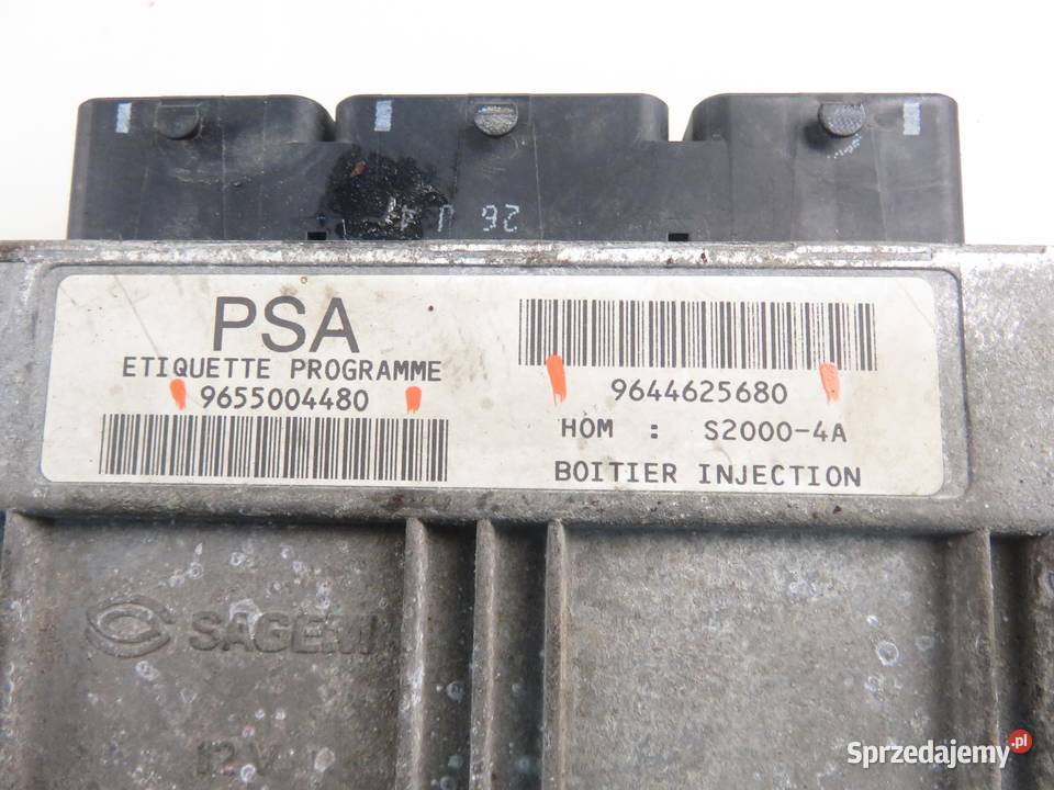 STEROWNIK PEUGEOT 206 14 75 KFW 9655004480 sprzedam