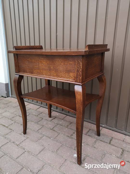 Stolik Finezyjny Nciak Dębowy Stary Antyk Swarzędz