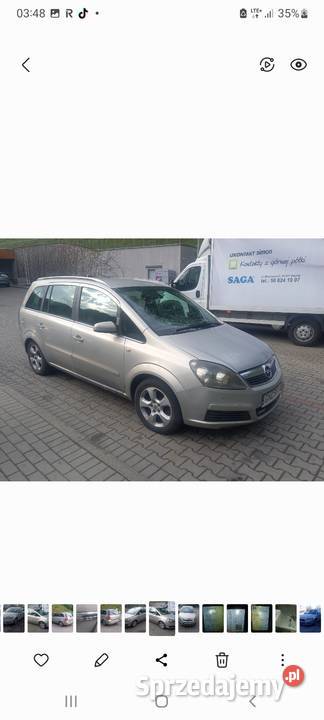Opel zafira 19 tdi 150 koni nieuszkodzony Gdynia
