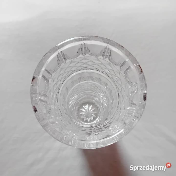 Wazon kryształowy Lausitzerglas lat 60ych XX w Porcelana i szkło Koźminek