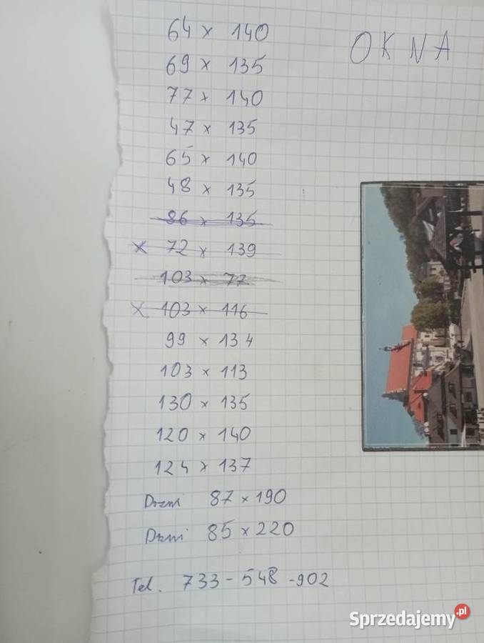 Okno z demontażu bez ramy lubelskie Bliżów