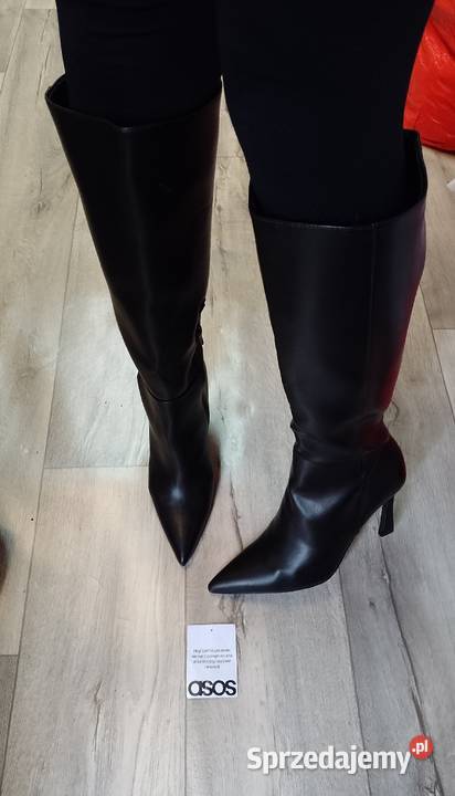 41 ASOS Design Czarne Kozaki szpilki wieczorowe 26.4cm małopolskie Kraków