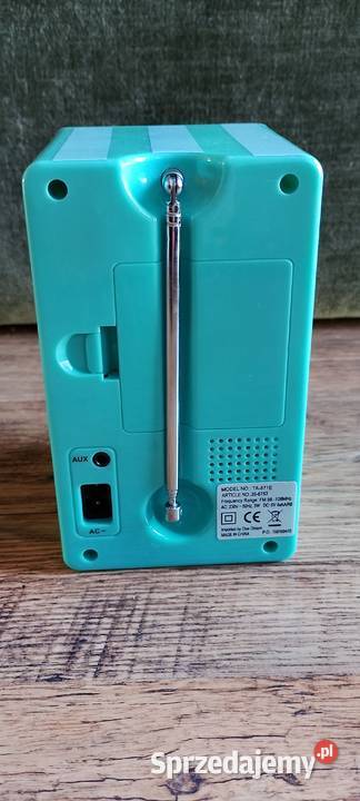 Miętowe radio RETRO Clas Ohlson TA871E Design Wąbrzeźno