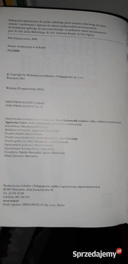 Bliżej biologii 2 podręczniki kolekcjonerskie Warszawa