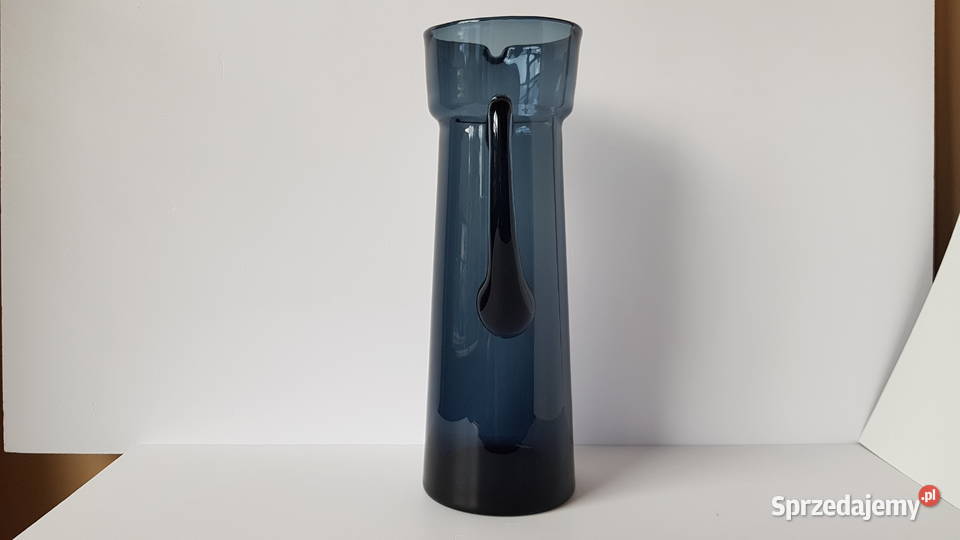 Stary szklany dzban dzbanek kolorowe szkło Dąbrowa Górnicza