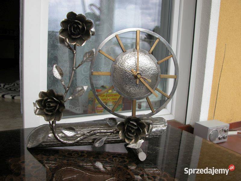 zegar metaloplastyka kwiaty lubuskie Gorzów Wielkopolski