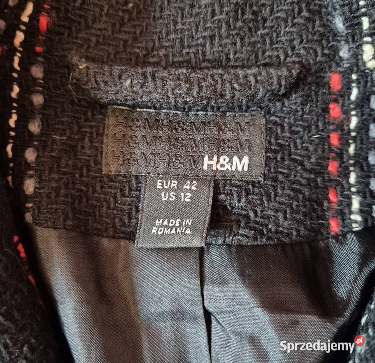 Żakiet damski duża krata 42 H&M sprzedam