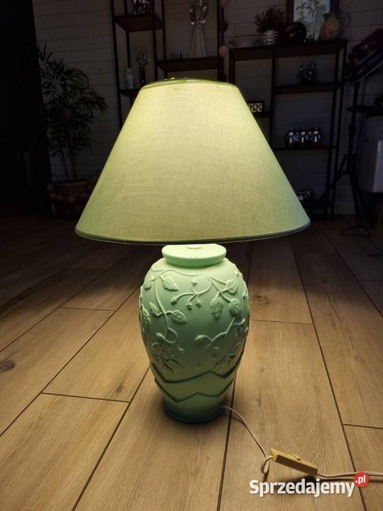 Lampa Ceramiczna Stołowa Wyposażenie wnętrz Wola Podłężna