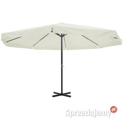 vidaXL Parasol z aluminium 500 biały mazowieckie Warszawa