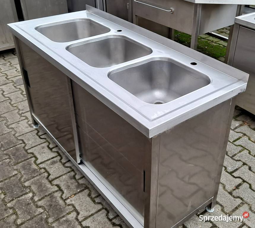 Zlew 3 Komorowy z Szafką Drzwi Suwane 1506085 Nowe Skalmierzyce